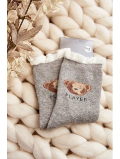 Bavlněné Ponožky S Světle šedé model 21645192 - Aura.via