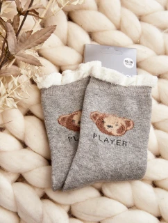 Bavlněné Ponožky S Světle šedé model 21645192 - Aura.via