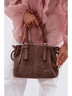 Eko semišová kabelka tmavě béžová model 22111510 - Flora&Co