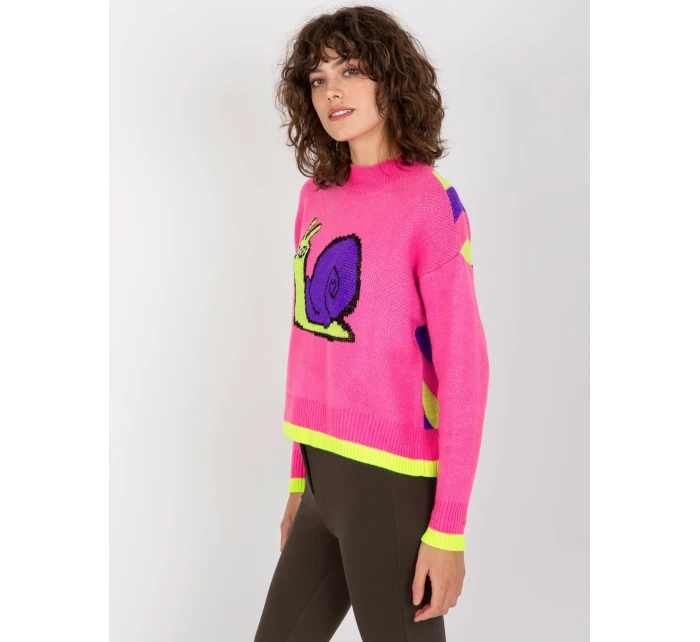 Dámský svetr EM SW 1027 01 růžový