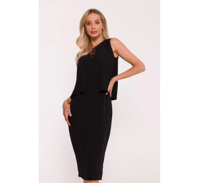 Šaty s černé model 21470647 - STYLOVE Šaty s černé model 21470647 - STYLOVE