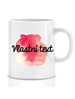 Personalizovaný klasický bílý keramický hrníček 300 ml s barevnou skvrnou Personalizovaný klasický bílý keramický hrníček 300 ml s barevnou skvrnou