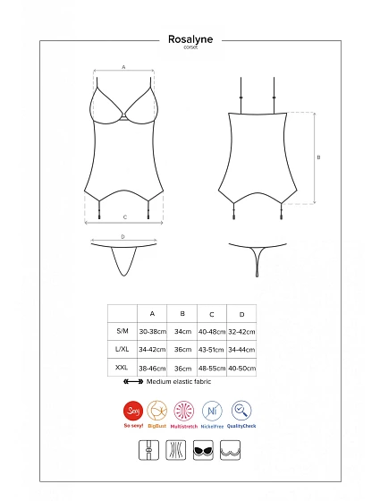 korzet corset model 8252718 - Obsessive korzet corset model 8252718 - Obsessive