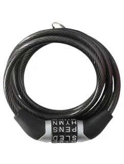 Spirálový zámek na kolo Dunlop, šifra 0,6x120 cm 1042695