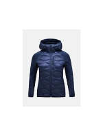 Performance W Bunda s kapucí model 22169670 Down Hybrid Hood navy blue - Peak Performance W Bunda s kapucí model 22169670 Down Hybrid Hood navy blue - Peak