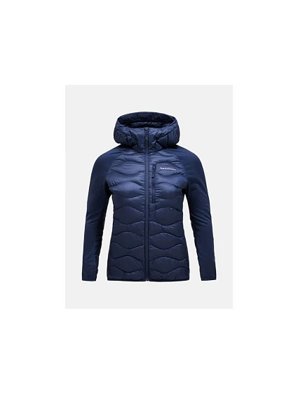 Performance W Bunda s kapucí model 22169670 Down Hybrid Hood navy blue - Peak Performance W Bunda s kapucí model 22169670 Down Hybrid Hood navy blue - Peak