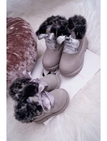 Dětské Kotníkové Boty Zateplené Šedé model 21523547 - Boto