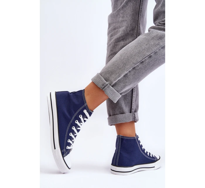 Dámské Klasické Vysoké Boty Modré model 21626533 - Boto Dámské Klasické Vysoké Boty Modré model 21626533 - Boto