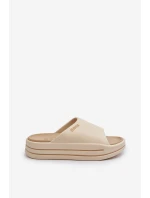 Dámské sandály na platformě Big Star model 21652630 béžové - Big Star Shoes Dámské sandály na platformě Big Star model 21652630 béžové - Big Star Shoes