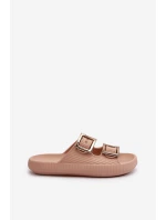 Lehké Dámské Žabky model 21661693 Beige - Zaxy