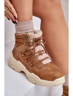 Zateplené Dámské Trekové Boty Lee Cooper LCJ-24-03-3061L Hnědé