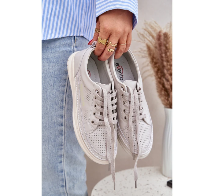 Dámské Kožené Tenisky Šedé Cloesa Dámské Kožené Tenisky Šedé Cloesa