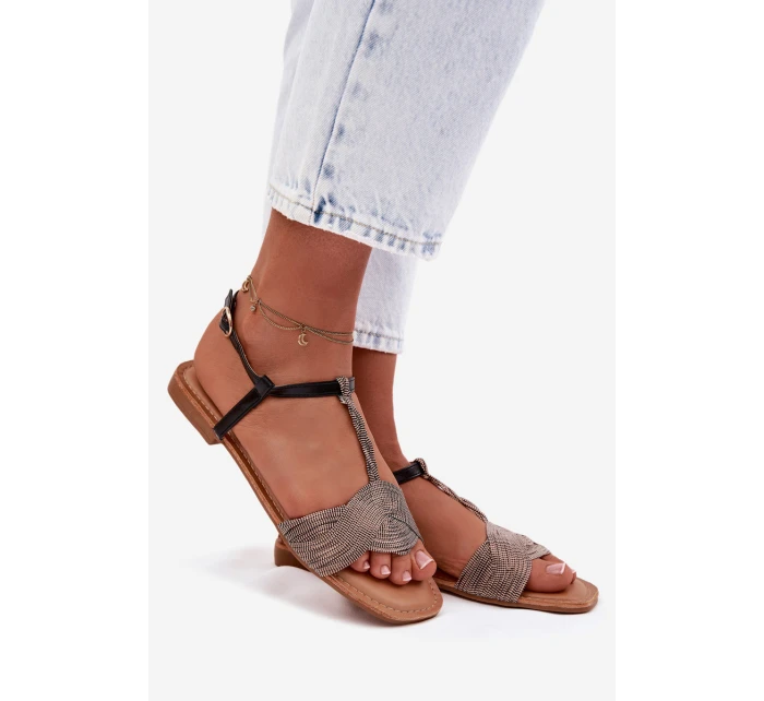 Dámské ploché sandály Černé Nexora