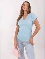 Bluzka RV BZ model 22072968 jasny niebieski - FPrice Bluzka RV BZ model 22072968 jasny niebieski - FPrice