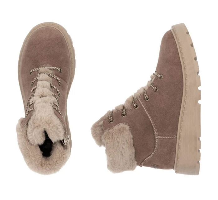 Boty s kožešinou W model 20739487 - Rieker Boty s kožešinou W model 20739487 - Rieker