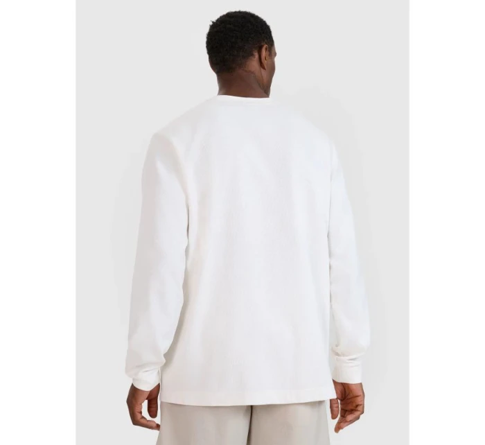 Pánské tričko oversize s potiskem a dlouhým rukávem 4F 4FWSS25TLONM390-11S pánské