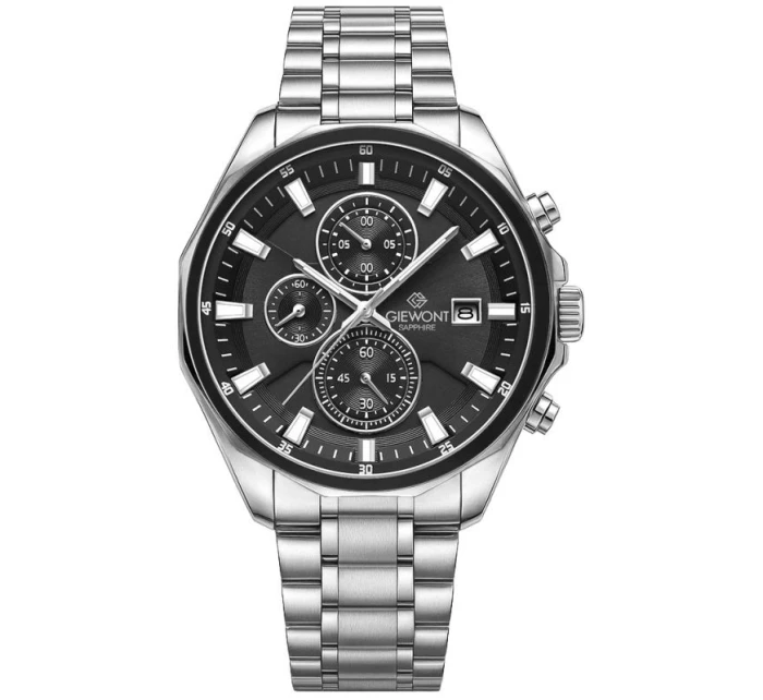 Pánské hodinky Giewont Chronograph Sapphire Silver GW7290-B2 Pánské hodinky Giewont Chronograph Sapphire Silver GW7290-B2