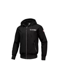 Pit Bull West Coast Logo Černá přechodná pánská jarní bunda - pánské model 21929176