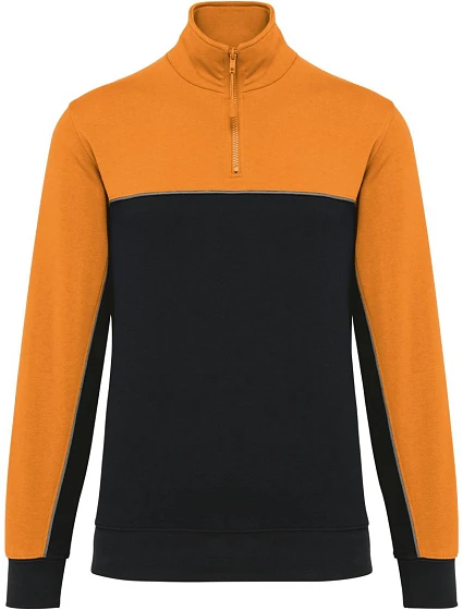 WK WK 404 Pracovní mikina s 1/4 zipem 20.W404 black/orange WK WK 404 Pracovní mikina s 1/4 zipem 20.W404 black/orange