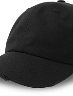 Atlantis Headwear Dad Hat Destroyed-S 6 panelová baseballová kšiltovka 33.0243 black