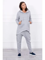 Šedá souprava kalhot baggy Šedá souprava kalhot baggy