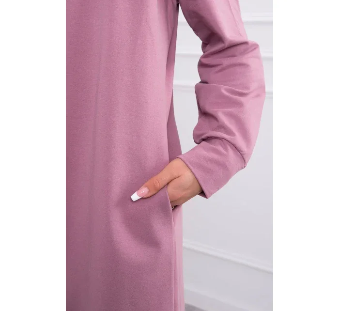 Tmavě růžová bunda s potiskem