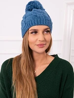 Fleecová čepice Stefania K278 denim