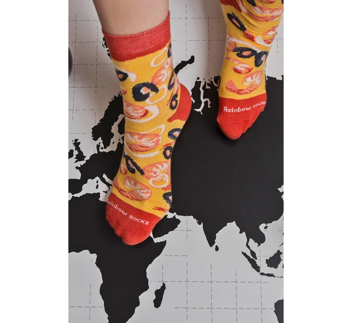 Duhové ponožky 1 pár  ponožek na model 21606667 - ZOOKSY/RAINBOW SOCKS