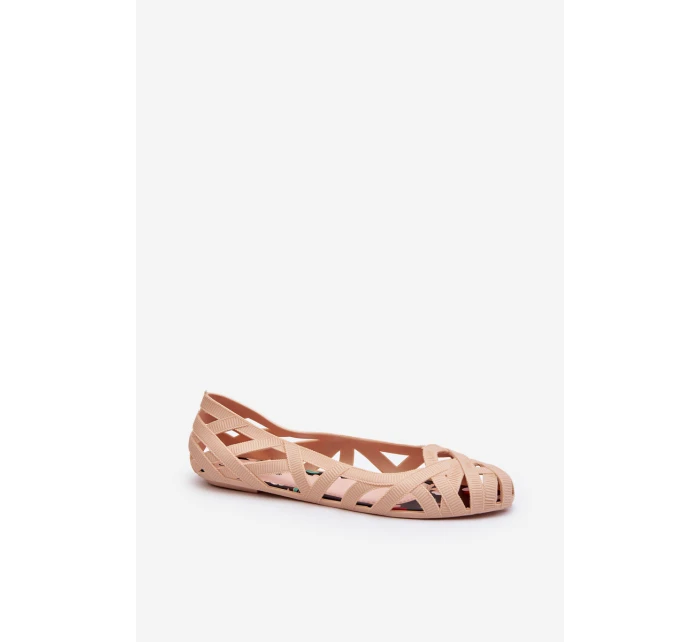 Dámské gumové baleríny Nude model 21652125 - Boto Dámské gumové baleríny Nude model 21652125 - Boto