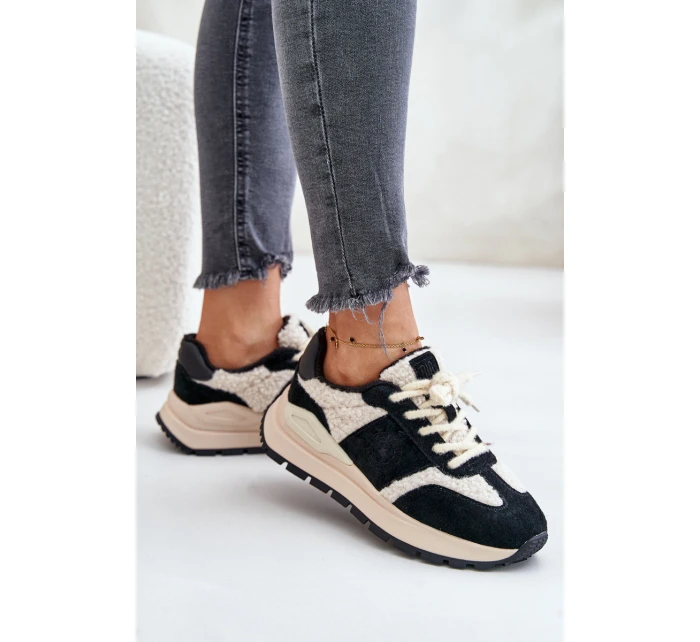 Zateplené dámské kožené sneakersy Big Star OO274A318 HI-POLY SYSTEM černé Zateplené dámské kožené sneakersy Big Star OO274A318 HI-POLY SYSTEM černé