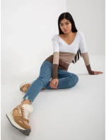 Halenka RV BZ 8429.18P bílo-hnědá Halenka RV BZ 8429.18P bílo-hnědá