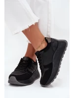 Dámské zateplené tenisky na platformě Big Star HI-POLY SYSTEM – černé
