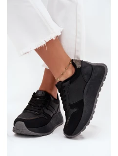 Dámské zateplené tenisky na platformě Big Star HI-POLY SYSTEM – černé