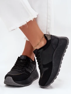 Dámské zateplené tenisky na platformě Big Star HI-POLY SYSTEM – černé