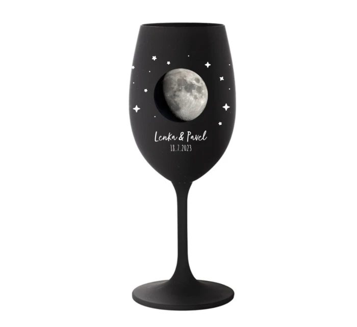 Personalizovaná sklenice s měsíční fází 