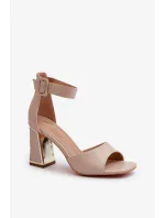 Sandály na podpatku model 197089 Step in style Sandály na podpatku model 197089 Step in style