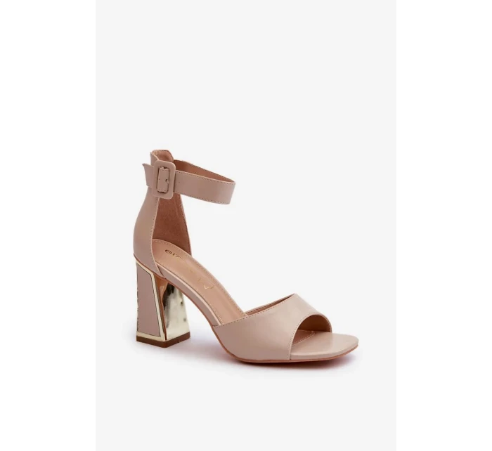 Sandály na podpatku model 197089 Step in style Sandály na podpatku model 197089 Step in style