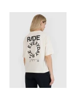 Dámské tričko oversize s potiskem 4F 4FWSS25TTSHF1993-11S Dámské tričko oversize s potiskem 4F 4FWSS25TTSHF1993-11S