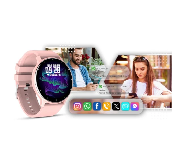 GIEWONT Pink GW120-1 Smartwatch