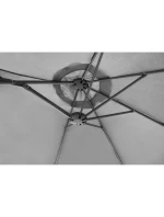 ZAHRADNÍ PARASOL XXXL 2,7x4,6 m ŠEDÝ SASKA GARDEN