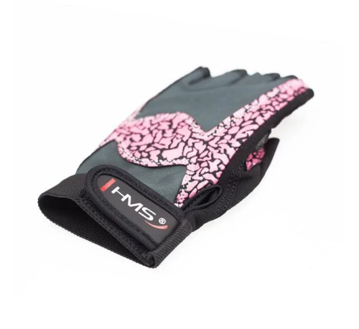 Gymnastické rukavice Pink/Gray W HMS RST03 r.S dámské