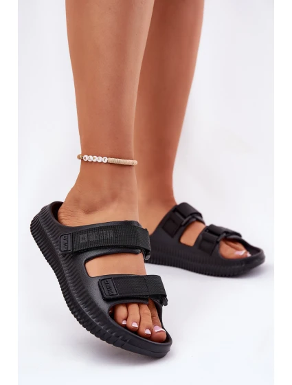 Dámské Pěnové Sandály Se Suchým Zipem Big Star RR274A527 Černé Dámské Pěnové Sandály Se Suchým Zipem Big Star RR274A527 Černé