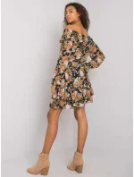 Šaty DHJ SK 15015 2.73P černá a béžová