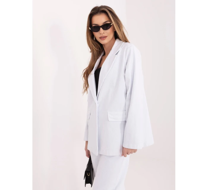 Marynarka IT MA model 22016645 biały - FPrice Marynarka IT MA model 22016645 biały - FPrice