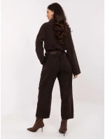 Spodnie IT SP model 21749875 ciemny brązowy - FPrice