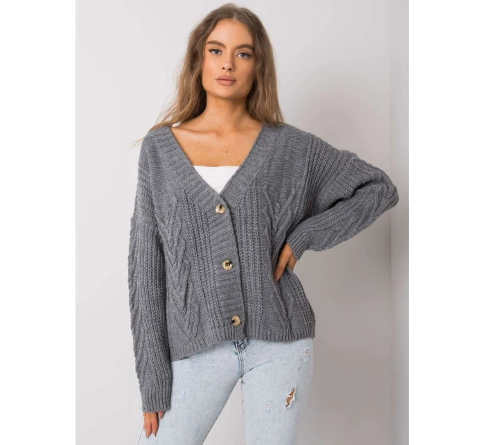 Dámský svetr TW SW BI model 15850879 tmavě šedý - FPrice