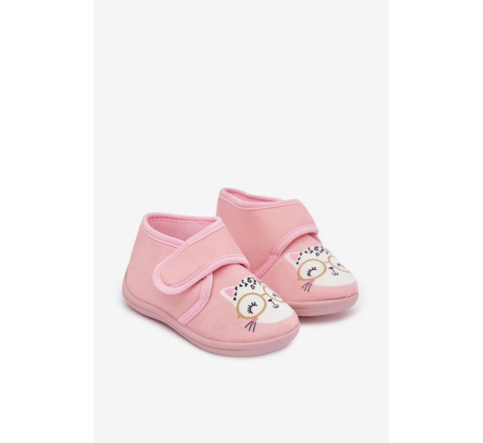 Dětské bačkory na suchý zip – růžové Katline Dětské bačkory na suchý zip – růžové Katline