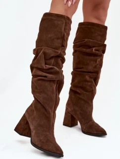 Kozačky na podpatku  model 219401 Step in style