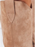 Dámské semišové kovbojské boty béžové Dstreet model 21993451 - FashionStreet Dámské semišové kovbojské boty béžové Dstreet model 21993451 - FashionStreet