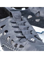 Rieker W RKR652 námořnicky modrá kožená polobotka s prolamovanou podrážkou Rieker W RKR652 námořnicky modrá kožená polobotka s prolamovanou podrážkou